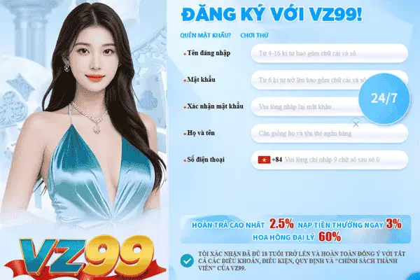 CÁCH ĐĂNG KÝ TÀI KHOẢN VZ99